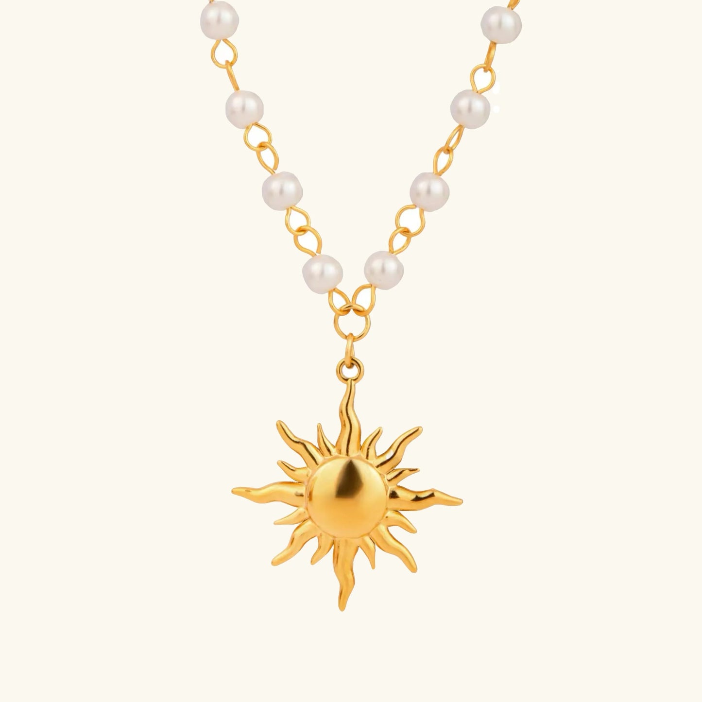 [Royal Vicky]Apollo Sun Pearl Necklace