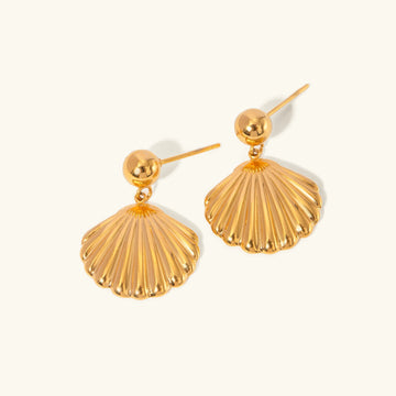 [Royal&Vicky]Delianna Shell Earrings