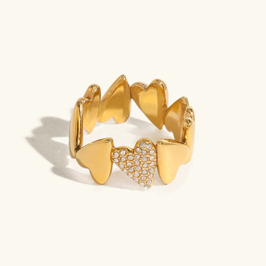 [Royal Vicky]Ciel Diamond Hearts Ring
