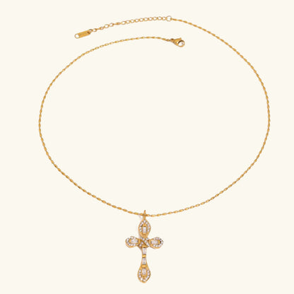 [Royal Vicky]Olea Diamond Crucifix