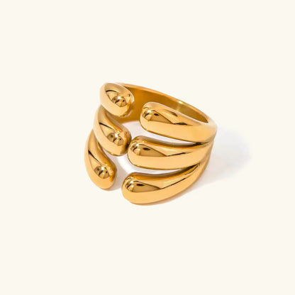 [Royal Vicky]Cassiel Layered Gold Ring