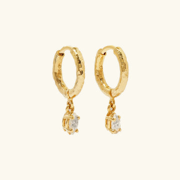 [Royal&Vicky]シェイラ ハンマード ダイヤモンド フープピアス