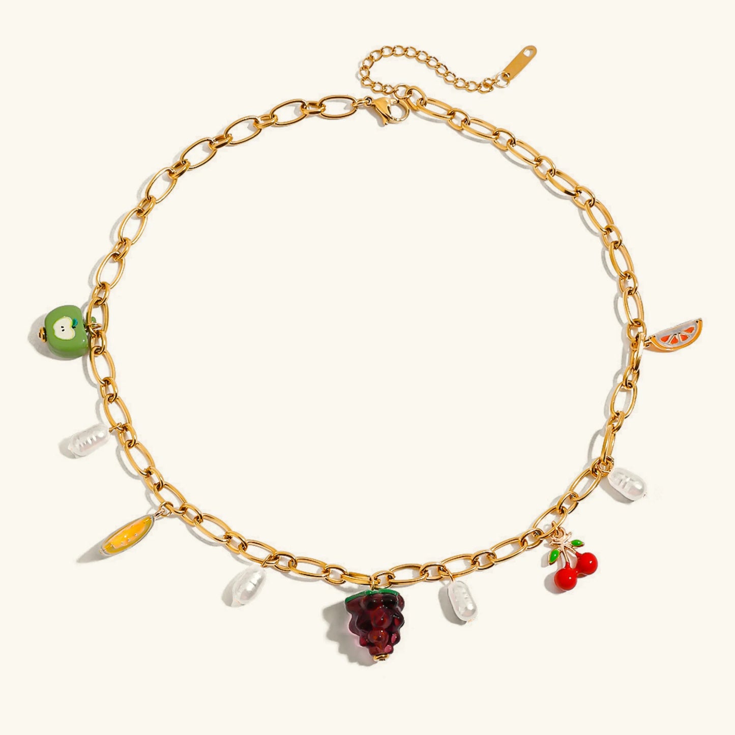 [Royal Vicky]Michelle Fruit Charm Gold Necklace