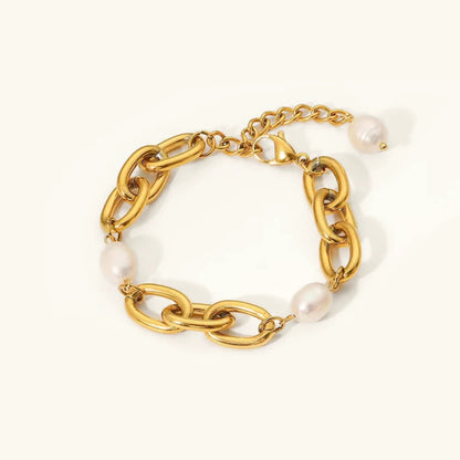 [Royal Vicky]Ysabel Chunky Freshwater Pearl Bracelet