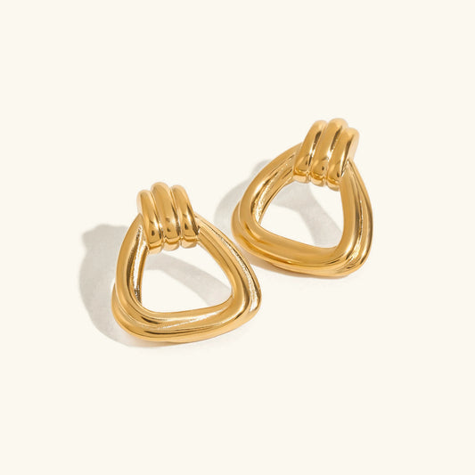 [Royal Vicky]Doris Knot Charm Gold Earrings