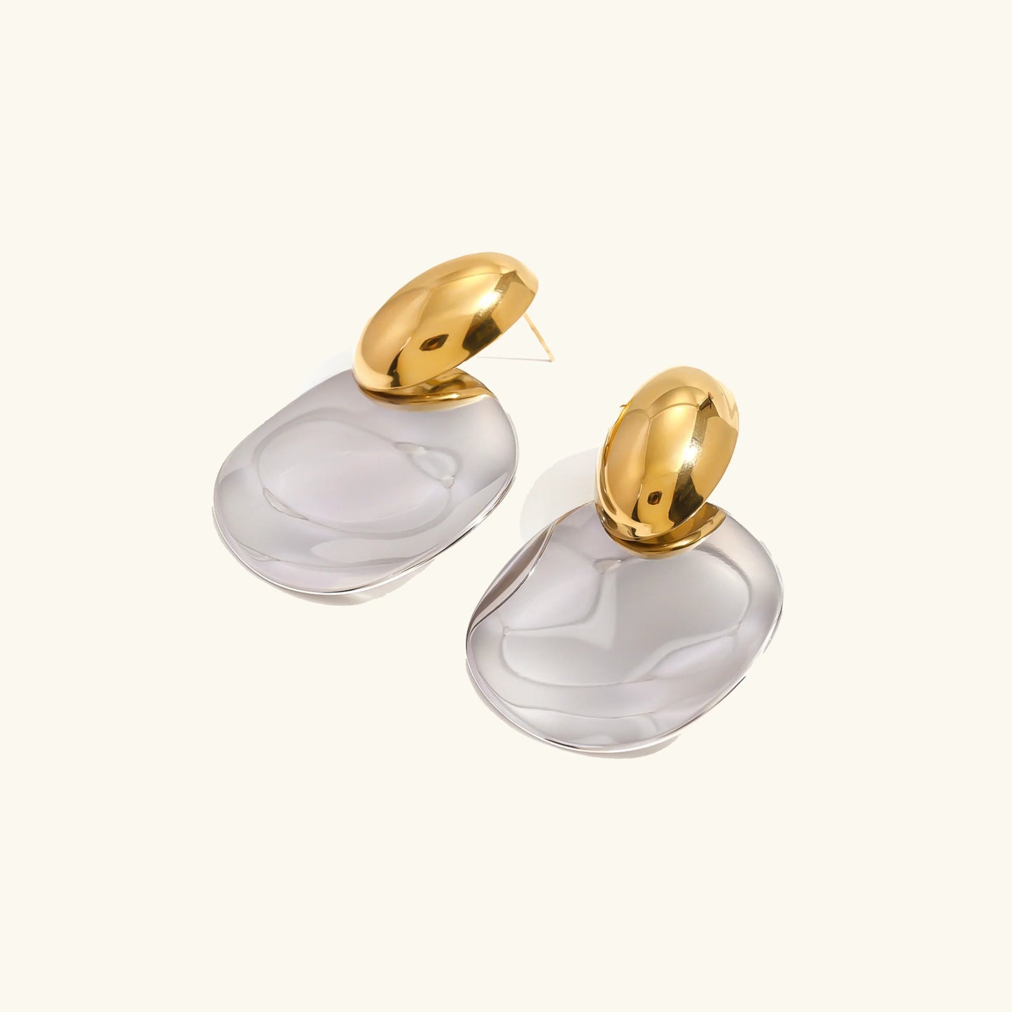[Royal Vicky]Destiny Chunky Gold Drop Earrings