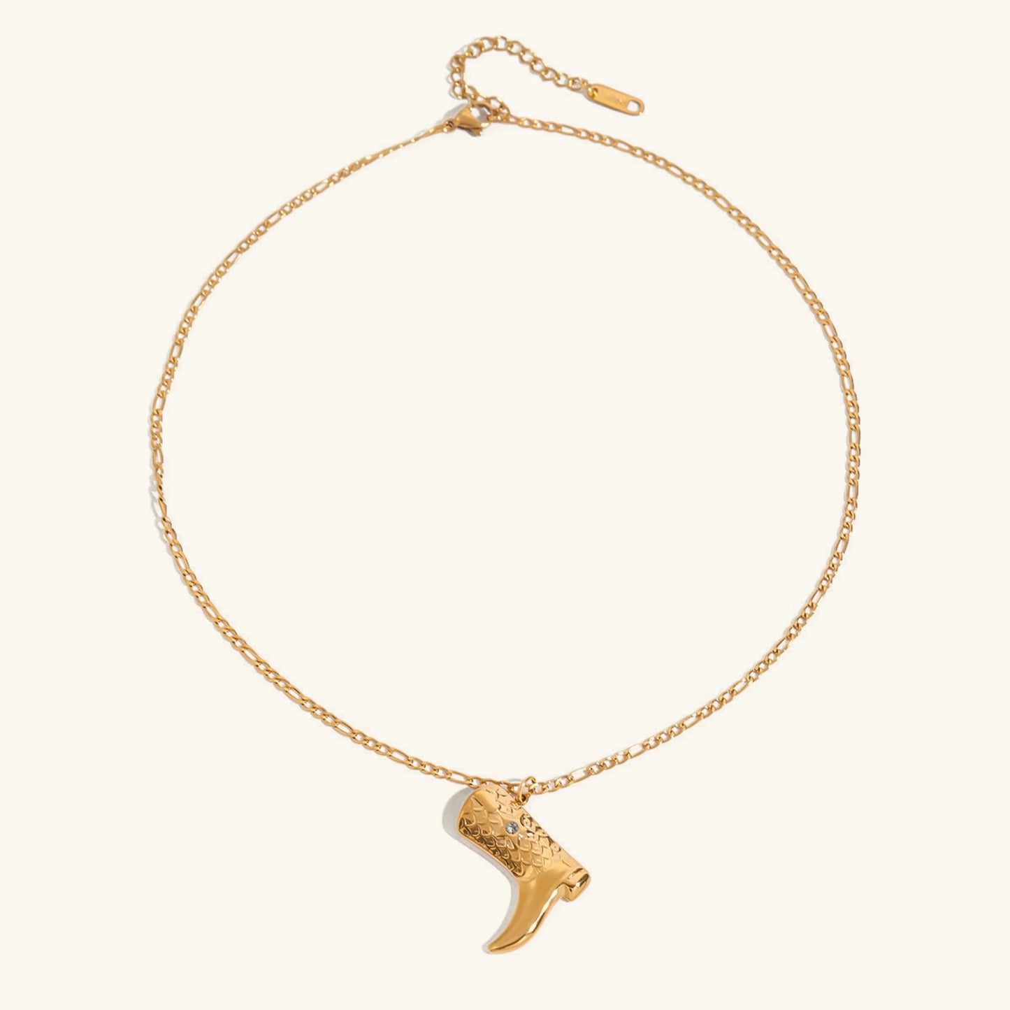 [Royal Vicky]Makayla Gold Boot Pendant
