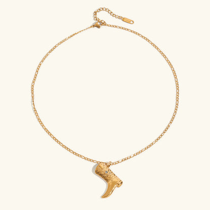 [Royal Vicky]Makayla Gold Boot Pendant