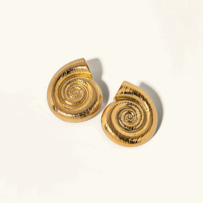 [Royal Vicky]Nauticia Gold Shell Earrings