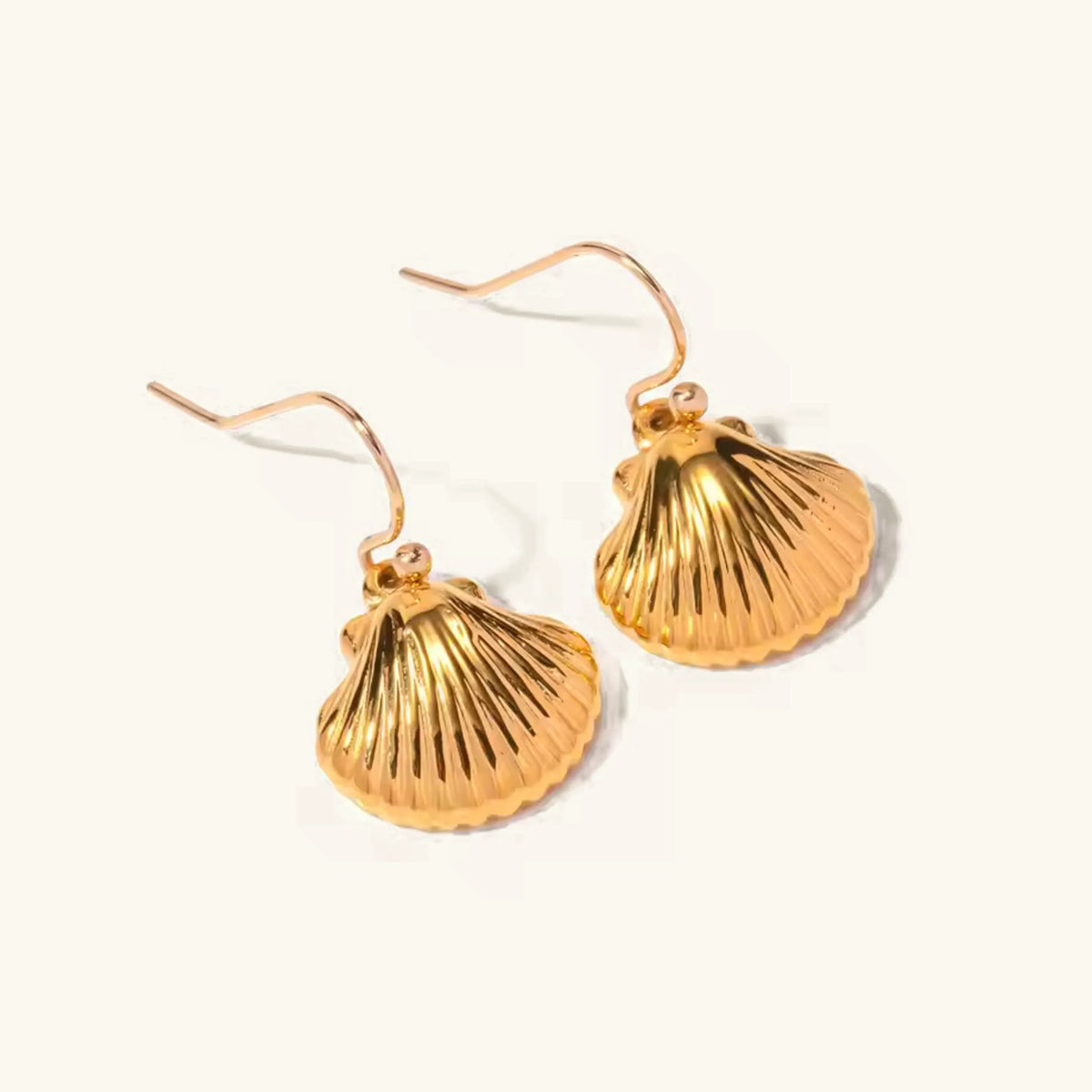 [Royal&Vicky]Breeze Gold Muschel Ohrringe