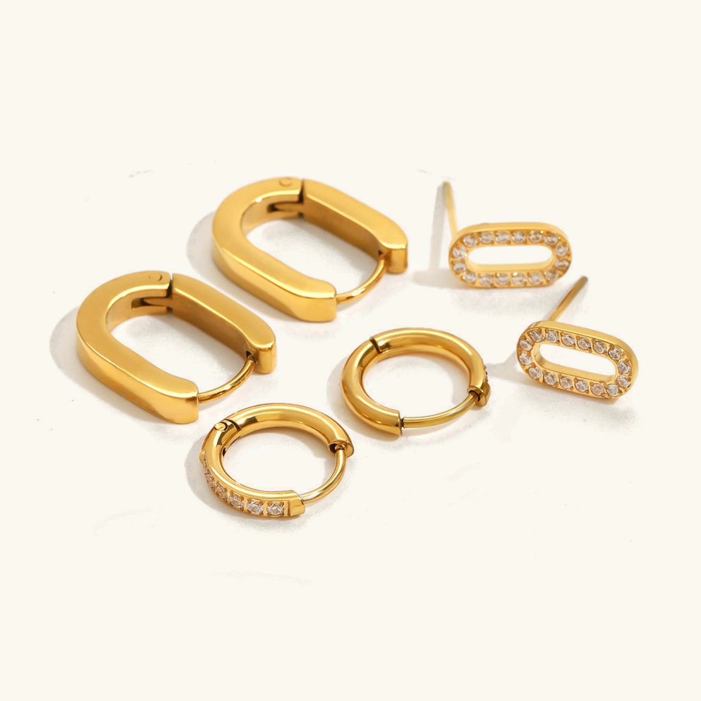[Royal Vicky]Ryleigh Diamond Hoop Bundle