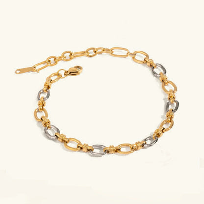 [Royal Vicky]Addison Two Tone Gold Bracelet