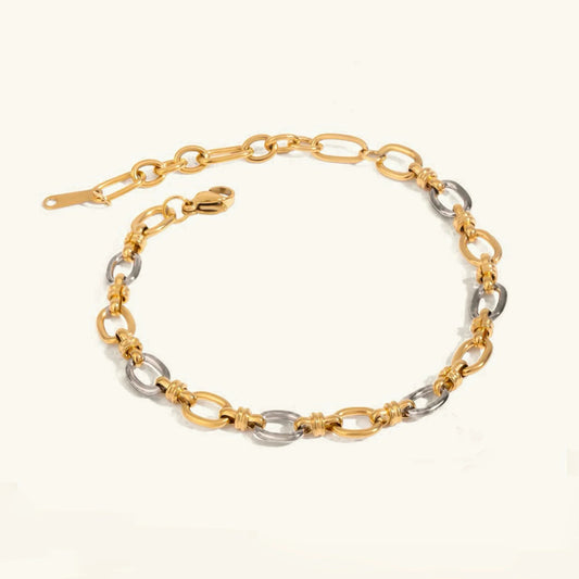 [Royal Vicky]Addison Two Tone Gold Bracelet