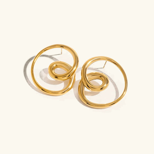 [Royal Vicky]Angelique Golden Twist Earrings