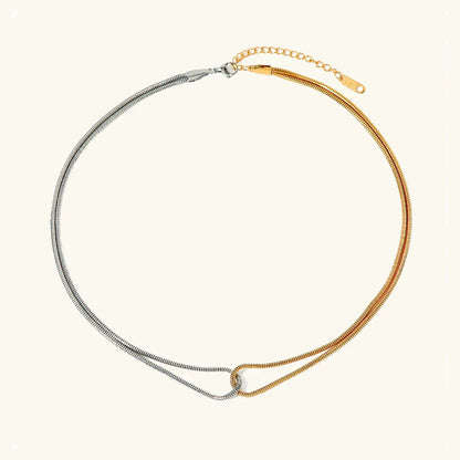[Royal Vicky]Talia Two Tone Necklace