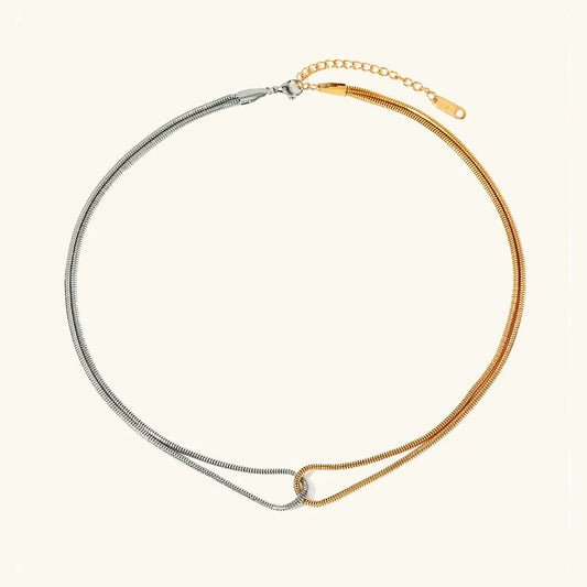 [Royal Vicky]Talia Two Tone Necklace
