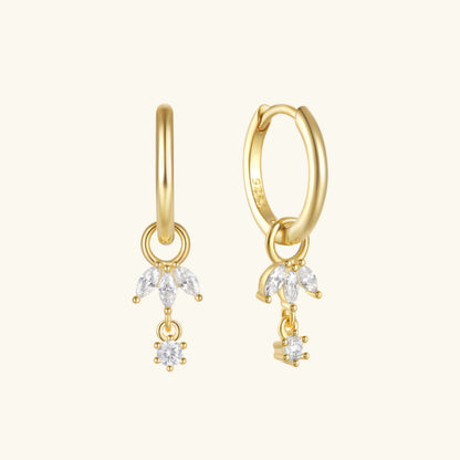 [Royal Vicky]Brooke Removable Charm Hoops