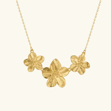 [Royal&Vicky]Millie Gold-Blumen-Halskette