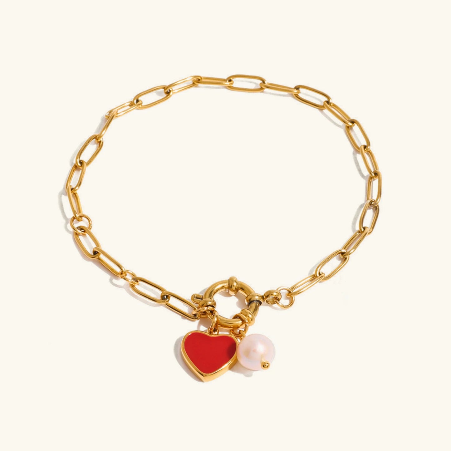 [Royal Vicky]Tanya Heart Pearl Bracelet