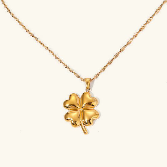 [Royal Vicky]Ella Clover Gold Necklace