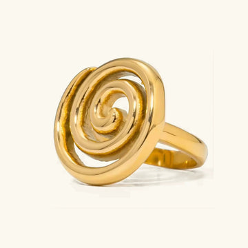 [Royal&Vicky]Christy Spiral Gold Ring