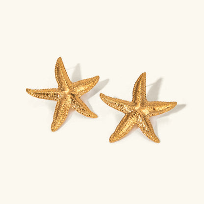 [Royal Vicky]Serene Gold Starfish Earrings