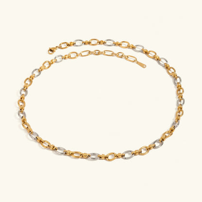 [Royal Vicky]Addison Two Tone Gold Necklace
