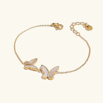 [Royal Vicky]Blaire Butterfly Pearl Bracelet