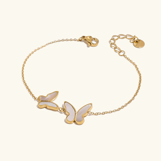 [Royal Vicky]Blaire Butterfly Pearl Bracelet