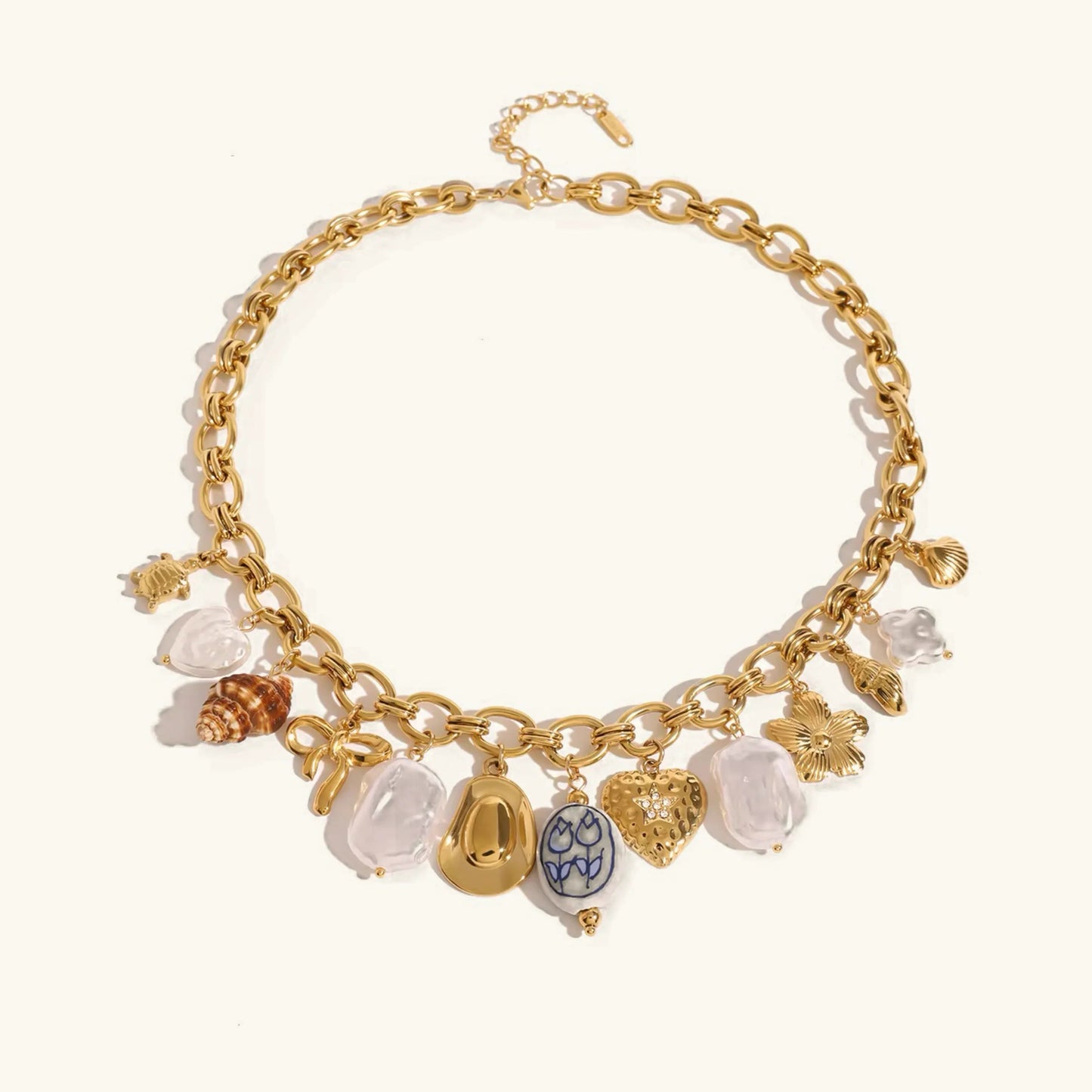 [Royal Vicky]Wavecrest Ocean-Inspired Necklace