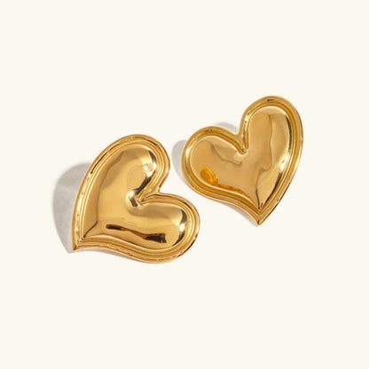 [Royal Vicky]Liora Gold Heart Earrings