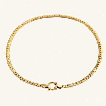 [Royal Vicky]Gardenia Gold Herringbone Pendant