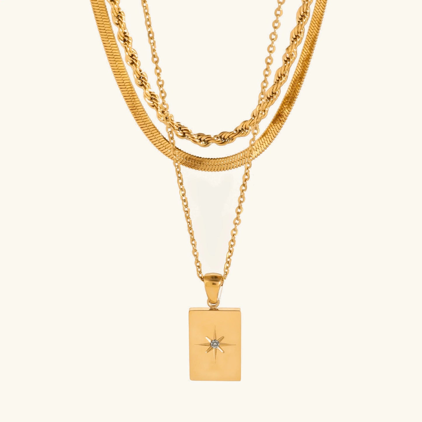 [Royal Vicky]Raphaela Layered Gold Necklace