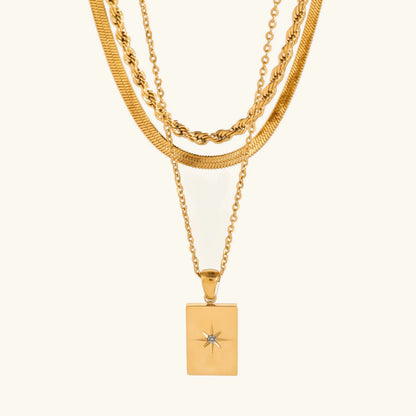 [Royal Vicky]Raphaela Layered Gold Necklace