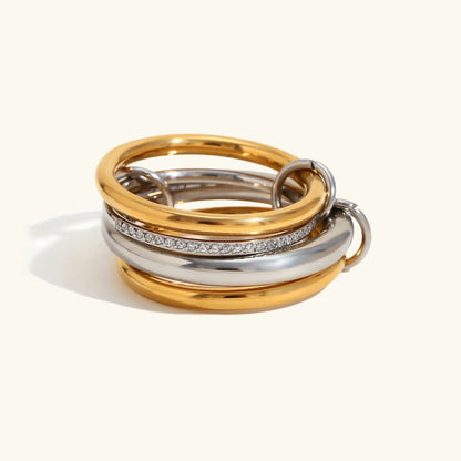 [Royal Vicky]Aeliana Diamond Ring Stack