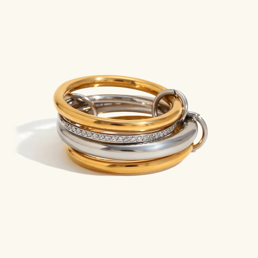 [Royal Vicky]Aeliana Diamond Ring Stack