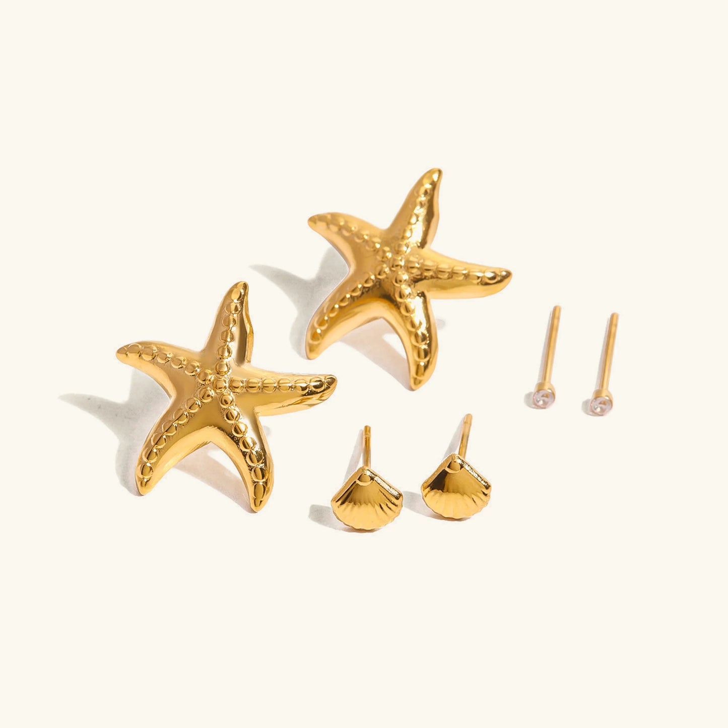 [Royal Vicky]Arielle Ocean-Inspired Earring Bundle