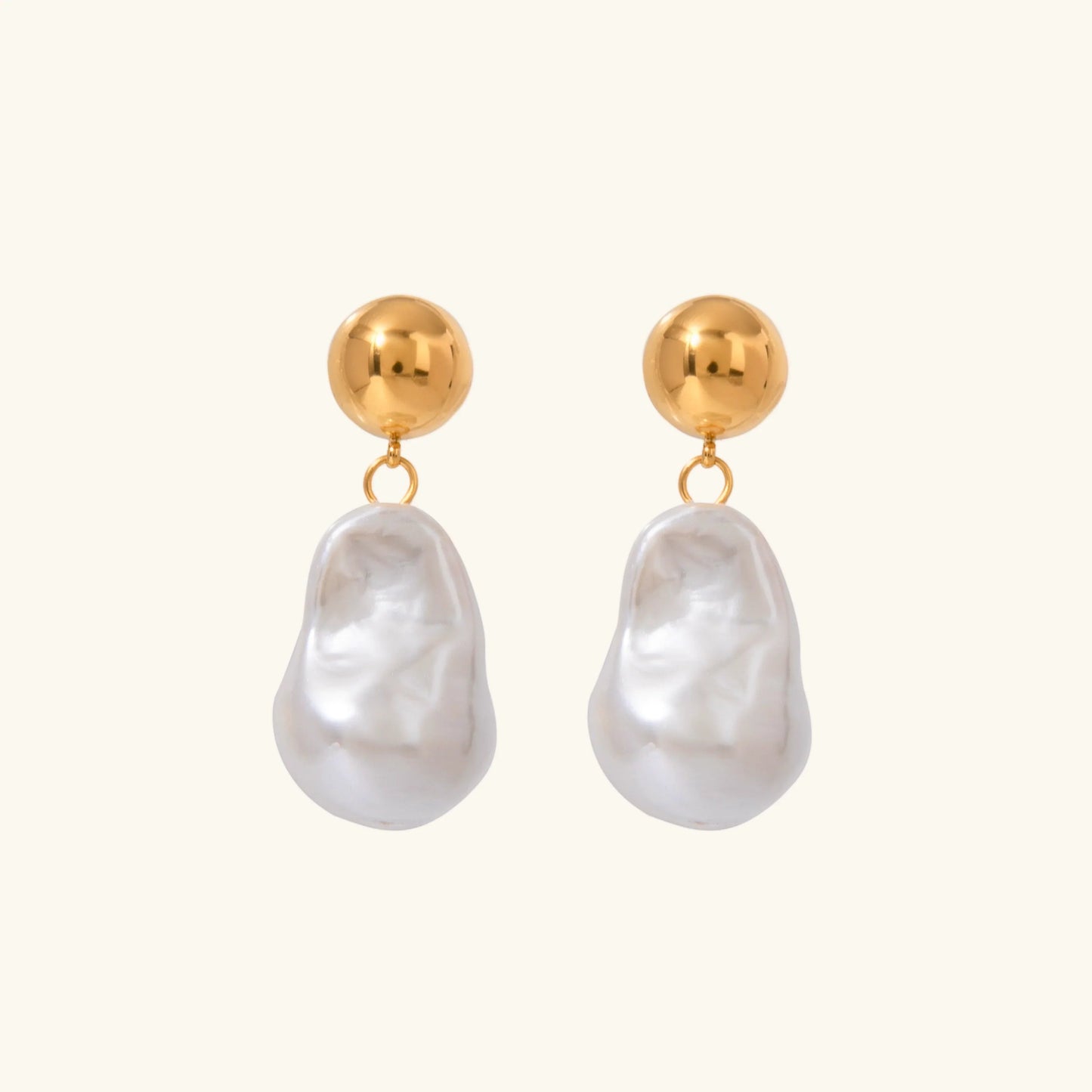 [Royal Vicky]Ariana Chunky Pearl Drop Earrings