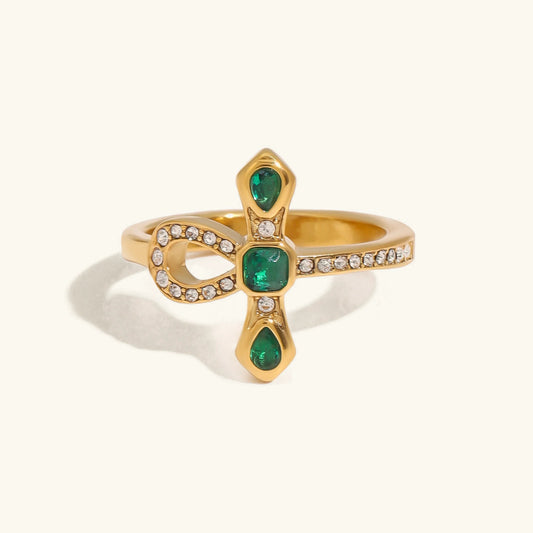 [Royal Vicky]Joy Diamond Knot Gold Ring