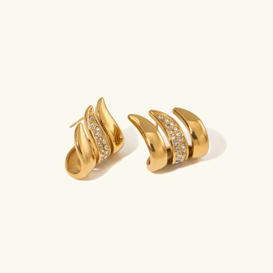 [Royal Vicky]Charmaine Gold Earrings