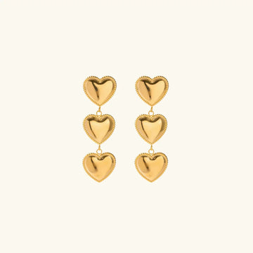 [Royal&Vicky]Aimee Gold-Herzohrringe