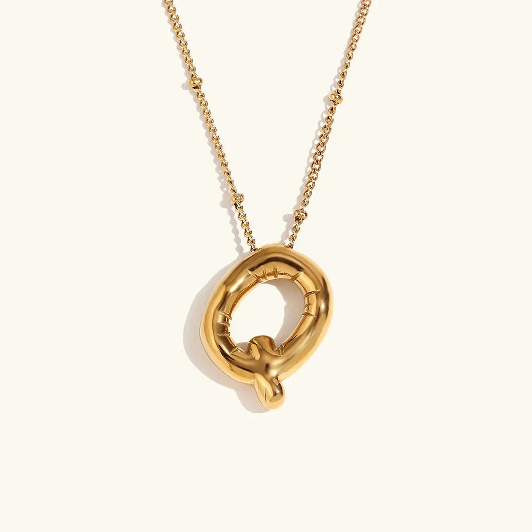 [Royal Vicky]Balloon Gold Initial Necklace