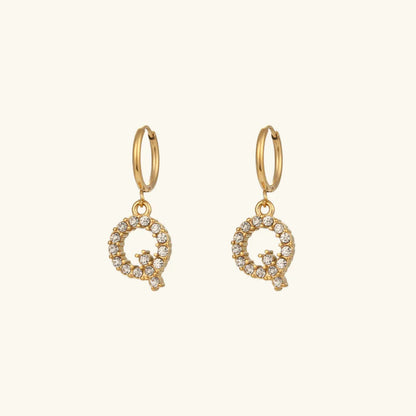 [Royal Vicky]Wilhemina Initial Letter Earrings