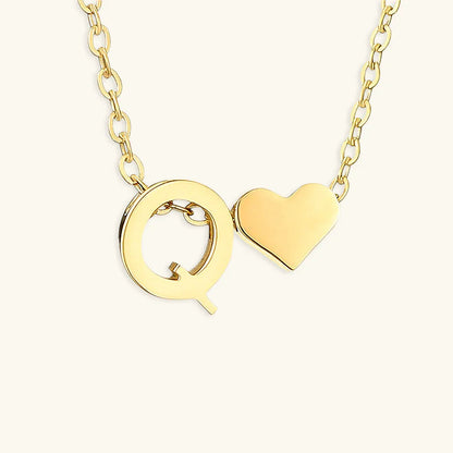 [Royal Vicky]Ria Initial Letter Gold Necklace