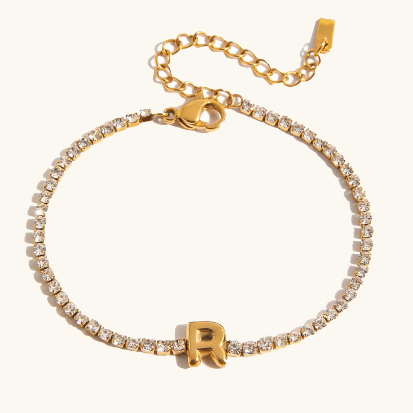 [Royal Vicky]Avaria Bubble Letter Tennis Bracelet
