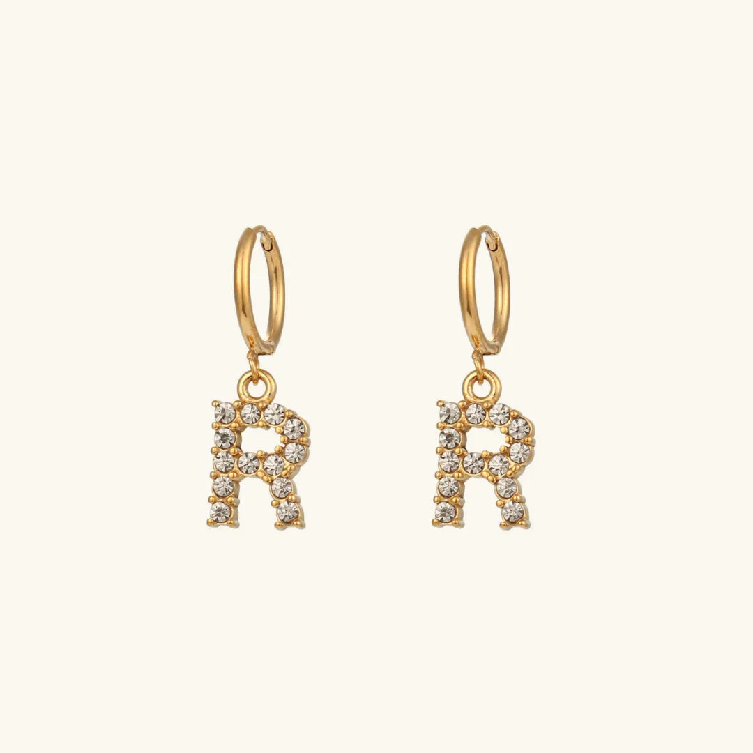 [Royal Vicky]Wilhemina Initial Letter Earrings