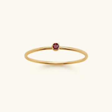 [Royal&Vicky]Amelia Birthstone Stacker Ring
