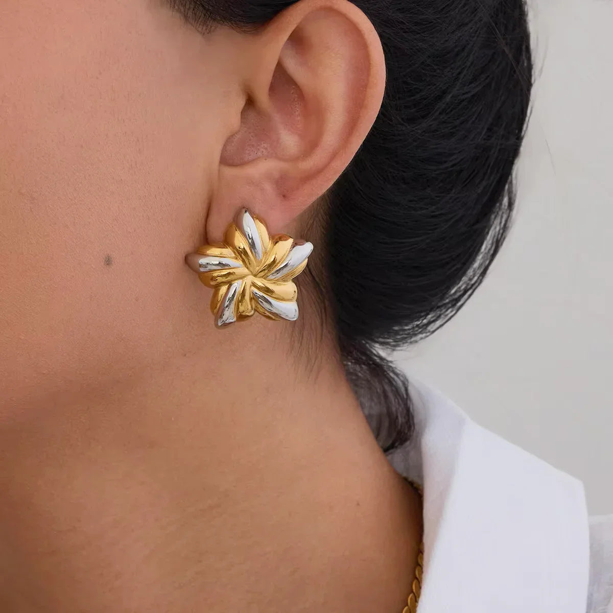 [Royal&Vicky]Thymes Gold Star Earrings