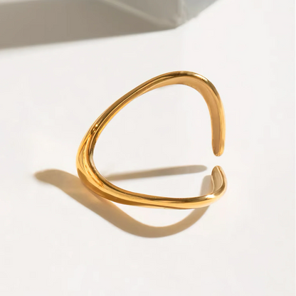 [Royal Vicky]Paisley Gold Arc Ring