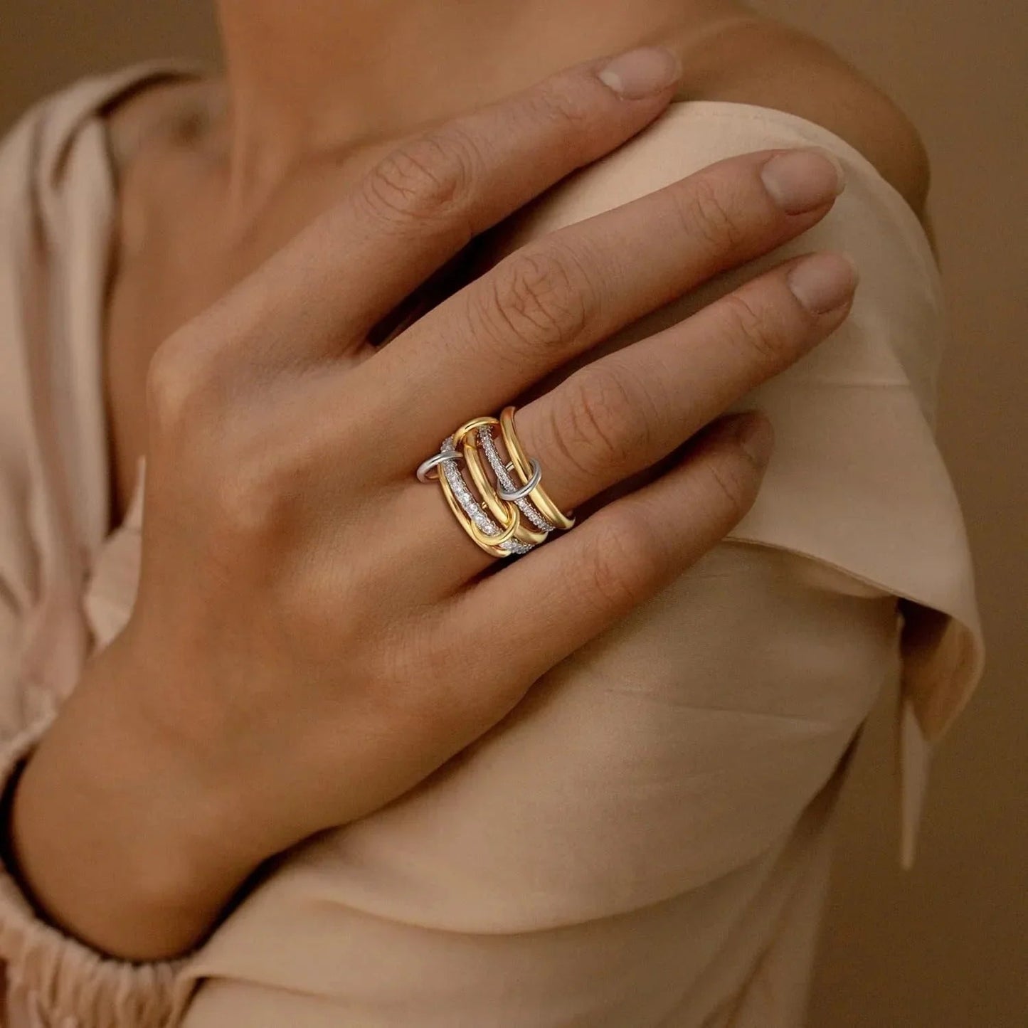 [Royal Vicky]Vera Stacked Diamond Ring